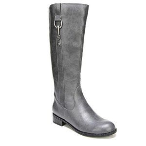 Life Stride Knee-length Grey Rideing Boots -Grey Size 8W